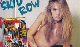 The Skid Row / Sebastian Bach spread for March 1990 Powerline issue