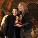 L-R: Basil Gogos and Kirk Hammett