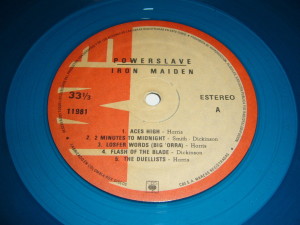 Iron Maiden blue vinyl