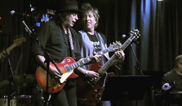 MARK BOSCH OF THE  IAN HUNTER BAND AND RICKY BYRD OF NYC HIT SQUAD  MARCH  28 2012 PHOTO  FRANK WHITE  THE IRIDIUM  NYC (2) copy